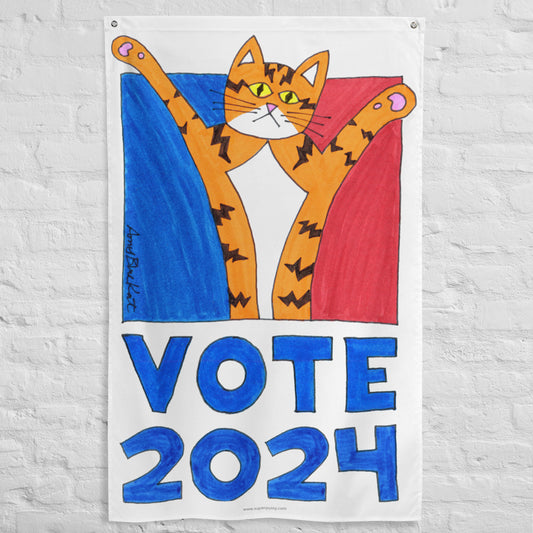 Vote 2024 Cat Flag