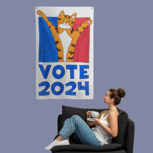 Vote 2024 Cat Flag